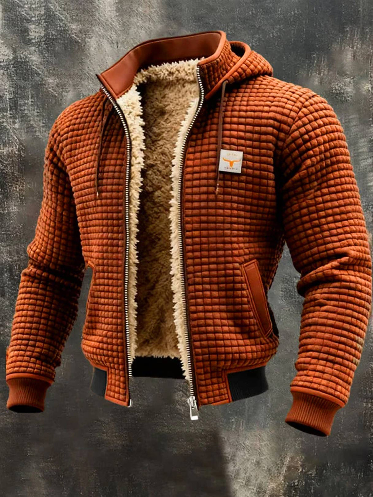 Varel | Giacca rétro con cappuccio e zip