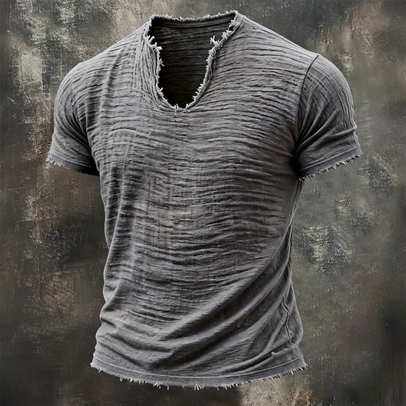 Varel | T-shirt Vintage con scollo a V