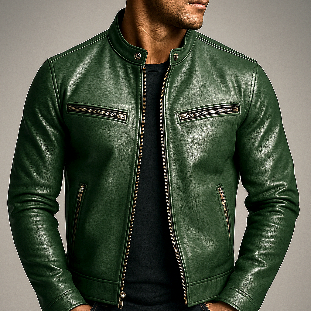 Varel | Giacca vintage in pelle