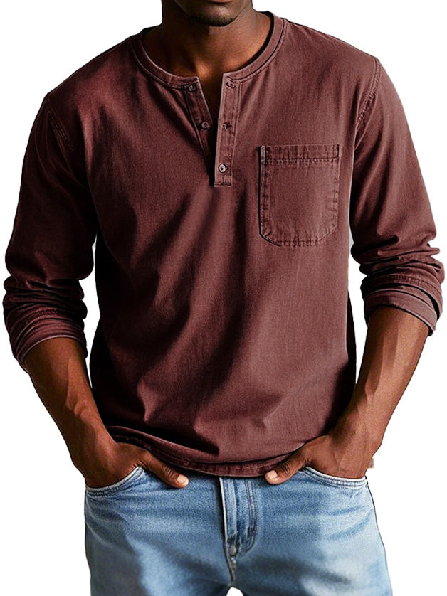 Varel | Camicia Vintage a Maniche Lunghe