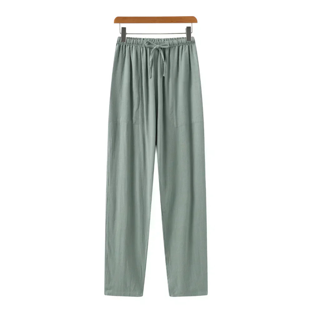 Varel | Pantaloni slim in lino