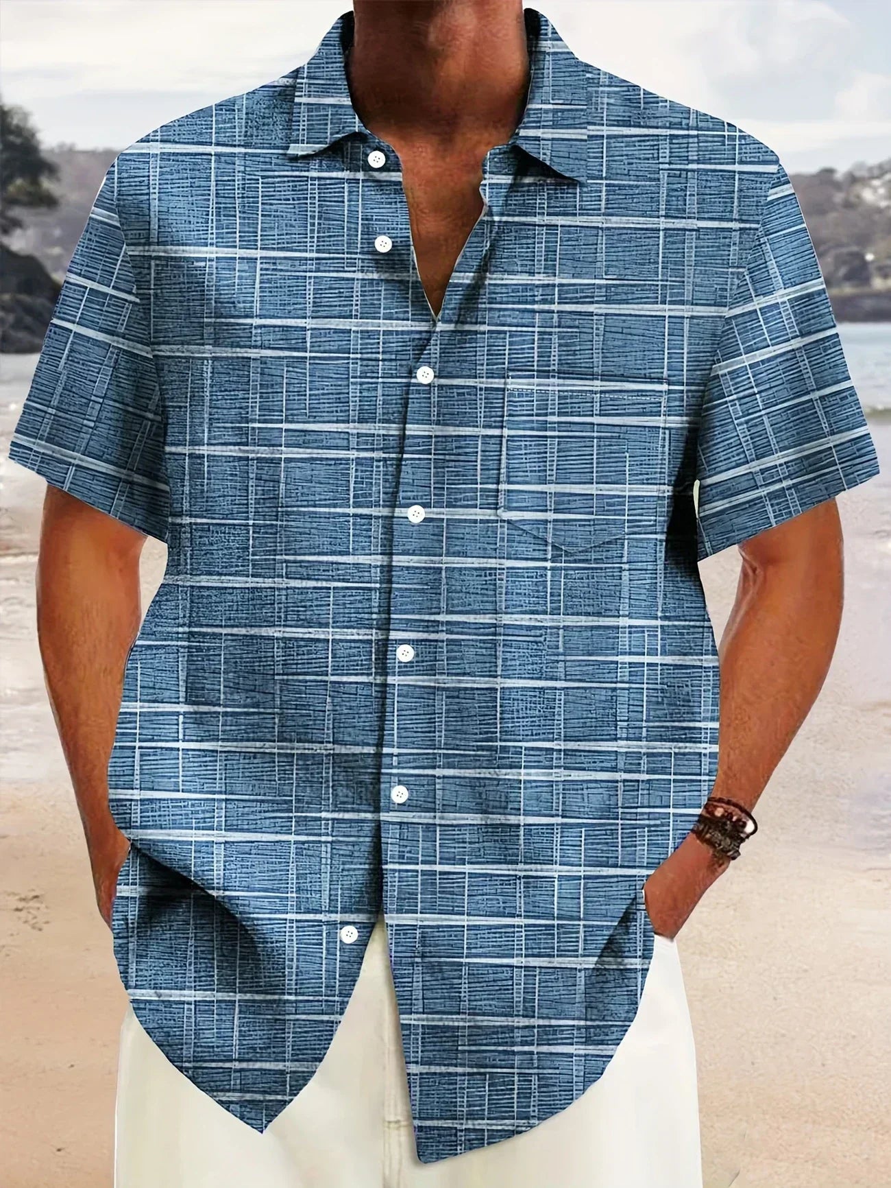 Varel | Camicia elegante a righe e quadri