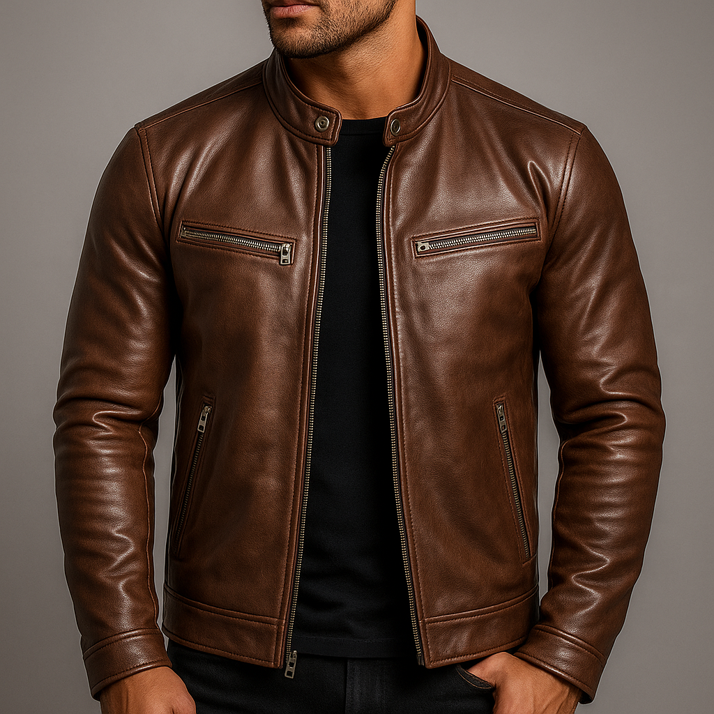 Varel | Giacca vintage in pelle