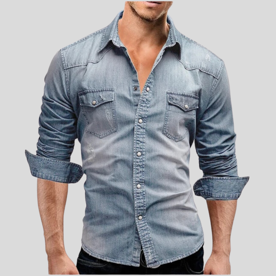 Varel | Camicia in denim dallo stile moderno