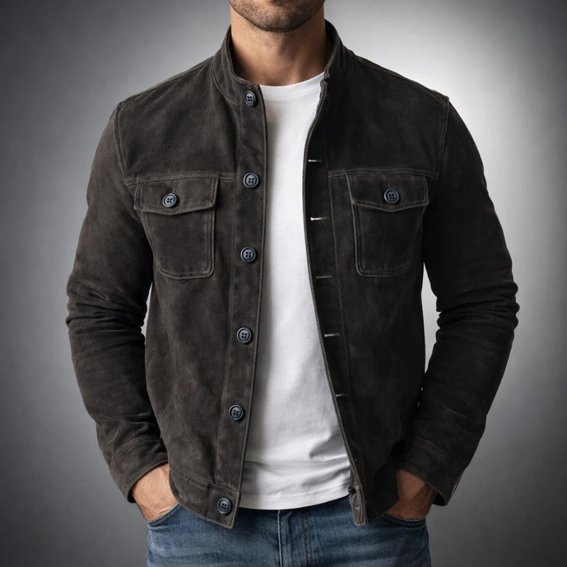 Varel | Bomber premium in camoscio