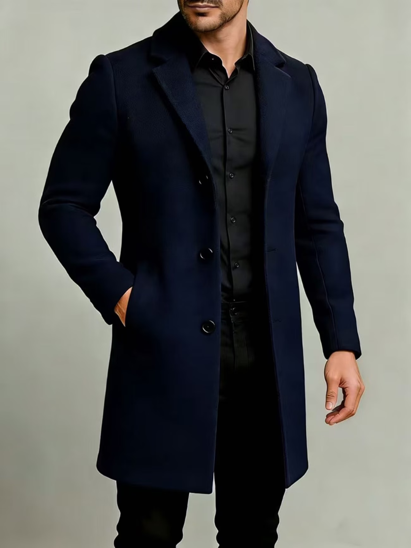 Varel | Cappotto con colletto, bottoni e maniche lunghe