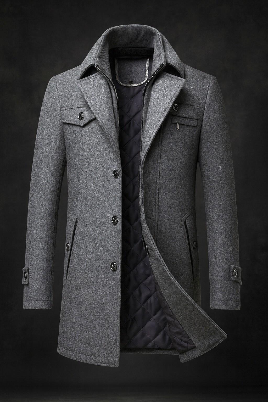 Varel | Cappotto in lana con bottoni
