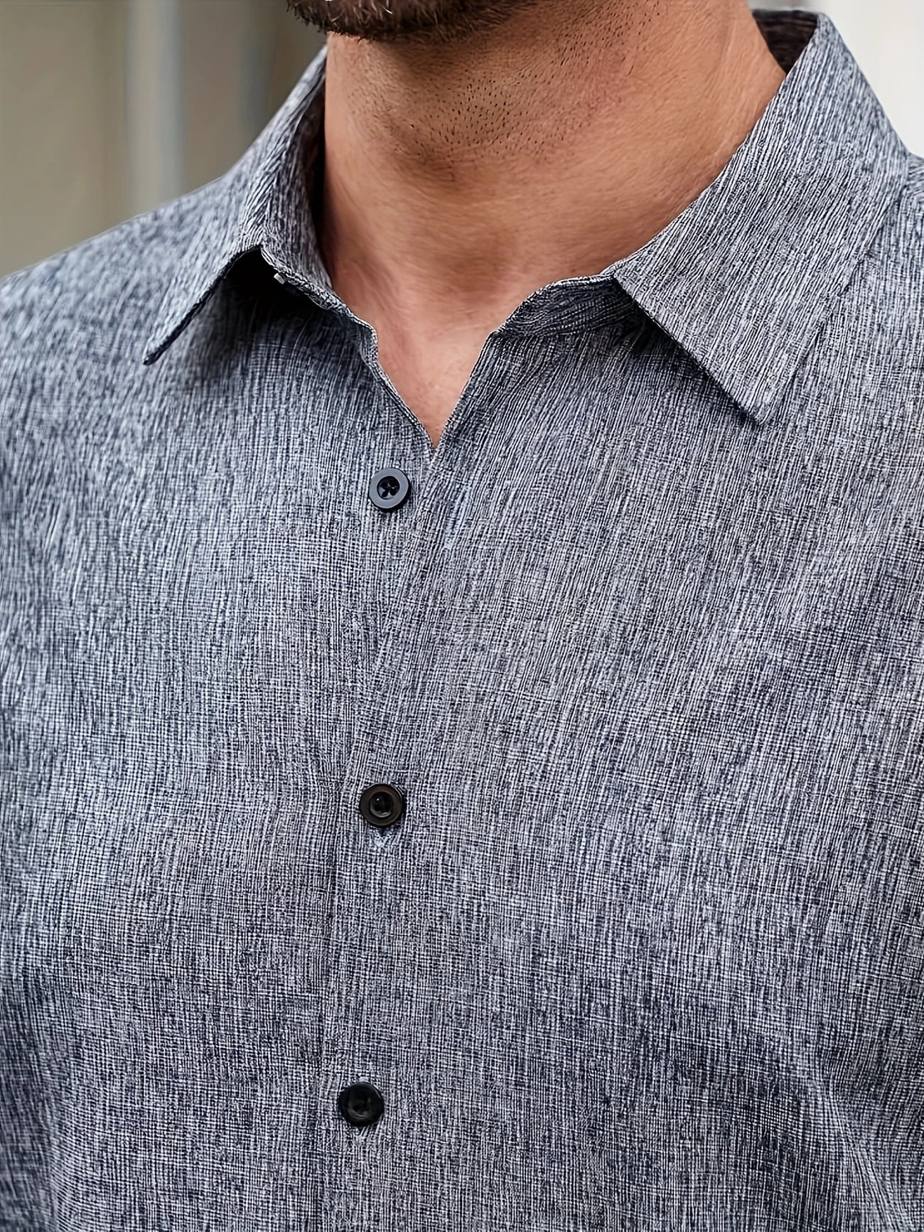 Varel | Camicia leggera a maniche corte in misto lino