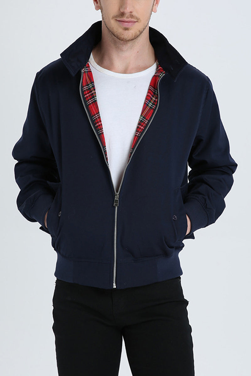 Varel | Giacca Harrington con fodera tartan