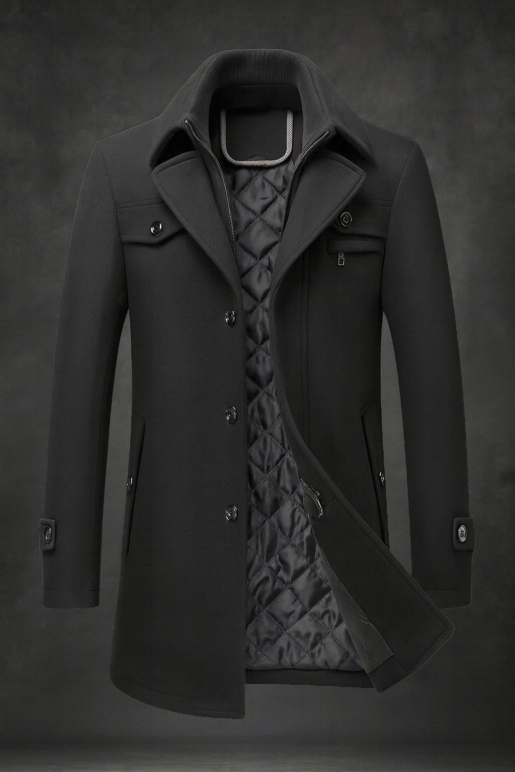 Varel | Cappotto in lana con bottoni