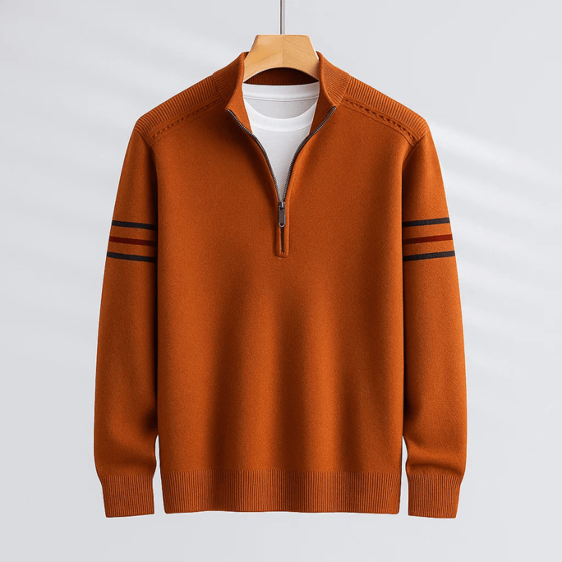 Varel | Maglione moderno a mezza zip