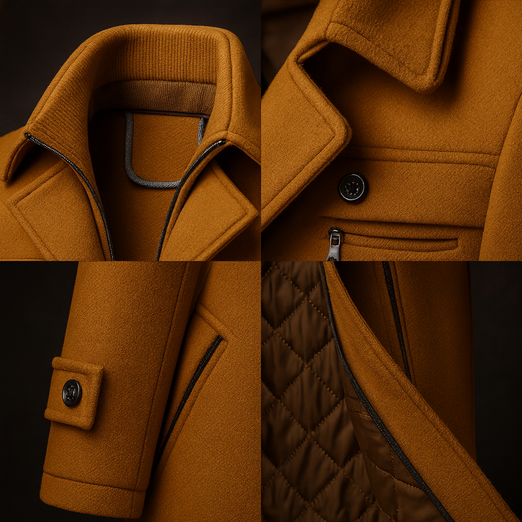 Varel | Cappotto in lana con bottoni