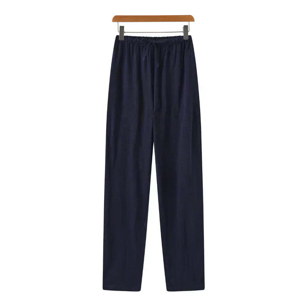 Varel | Pantaloni slim in lino