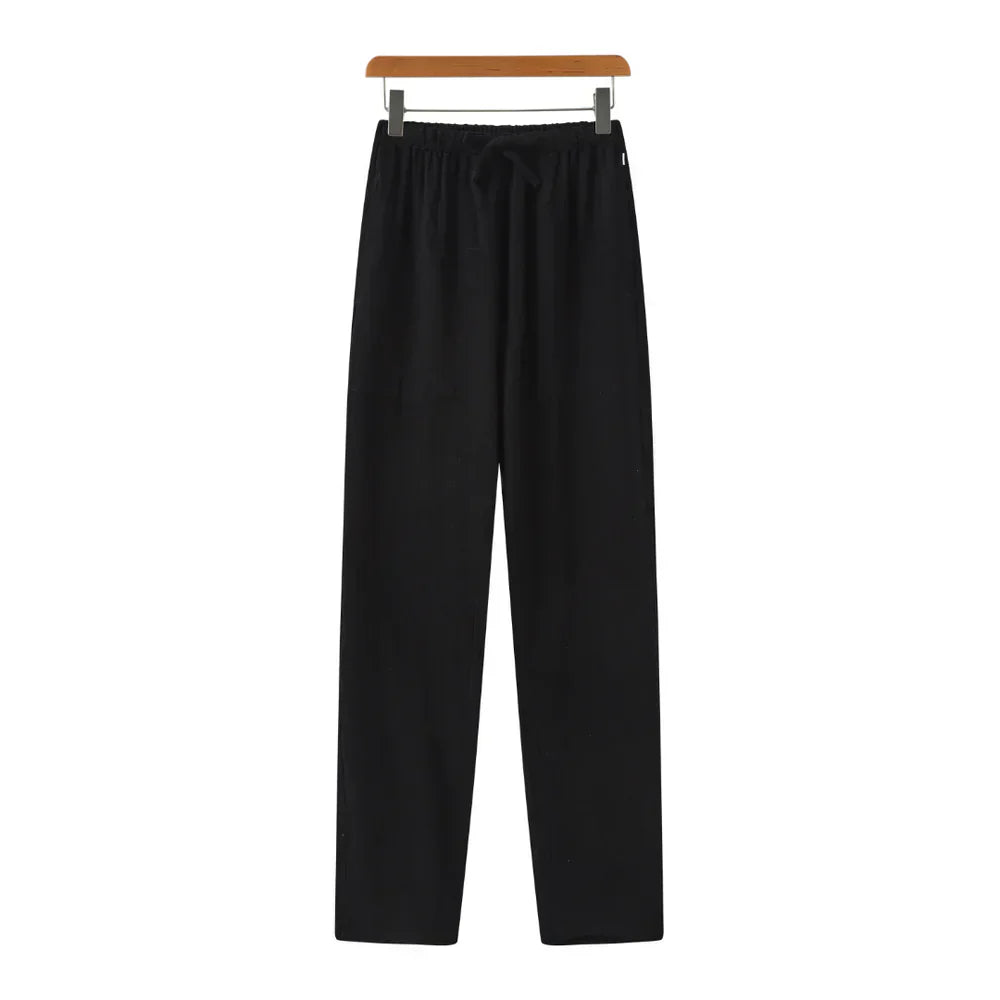 Varel | Pantaloni slim in lino