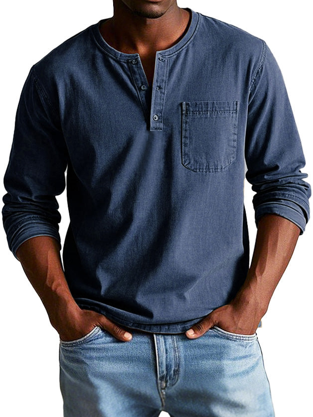 Varel | Camicia Vintage a Maniche Lunghe