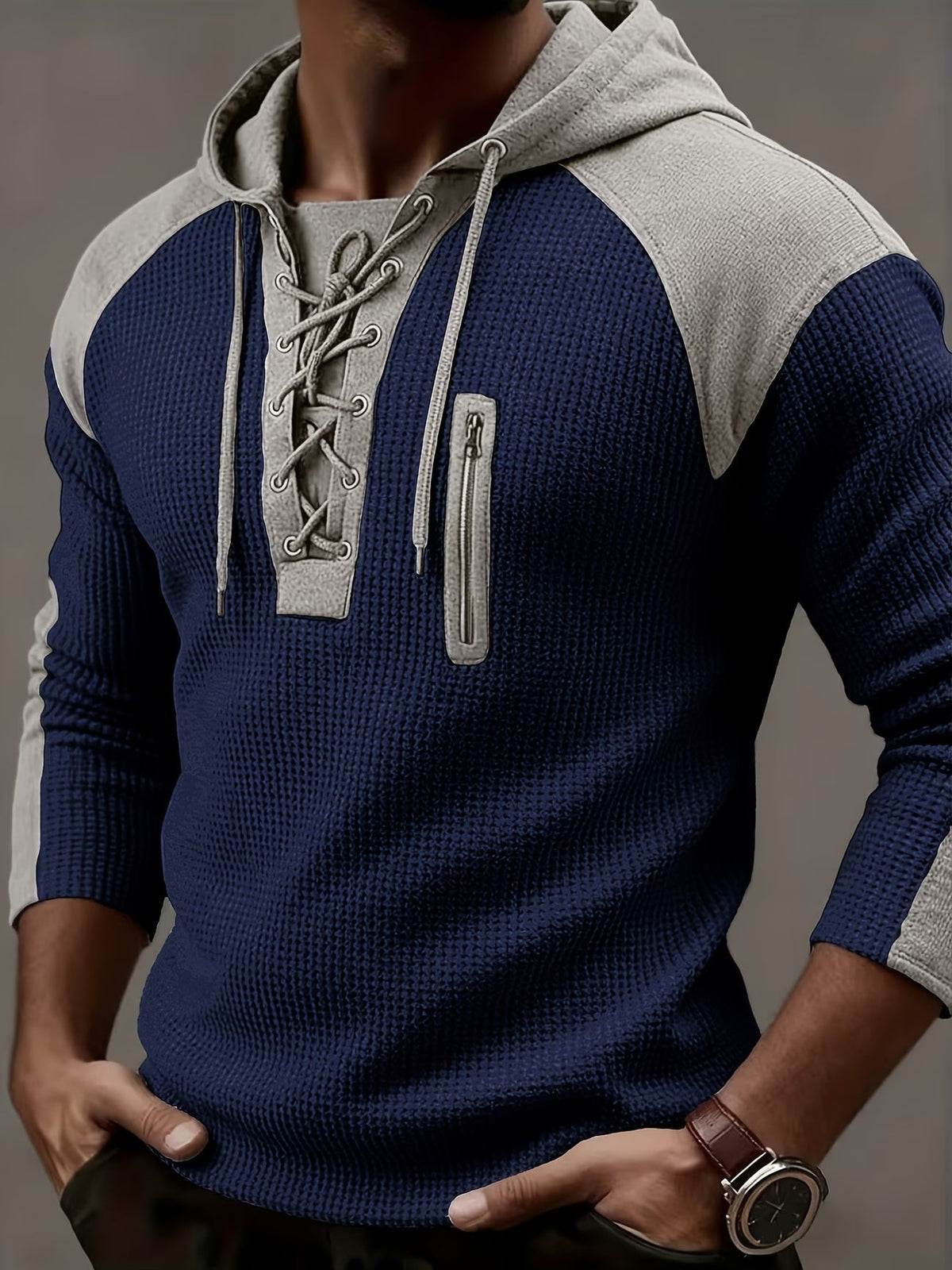 Varel | Maglione con cappuccio e texture a coste