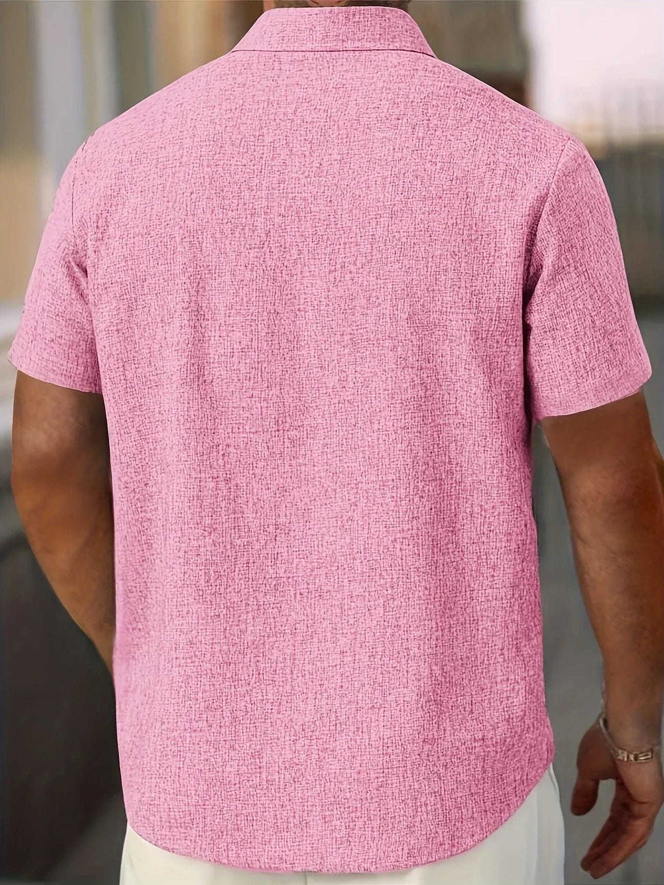 Varel | Camicia leggera a maniche corte in misto lino