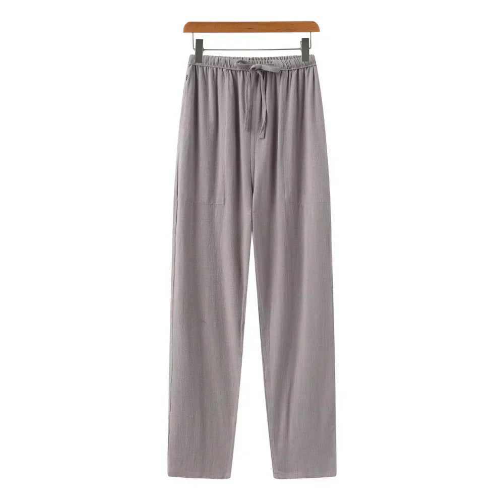 Varel | Pantaloni slim in lino