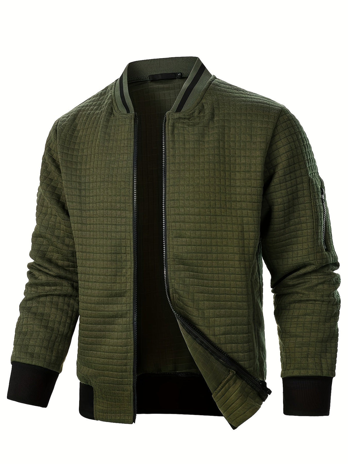 Varel | Giacca cardigan con collo rialzato e chiusura a zip