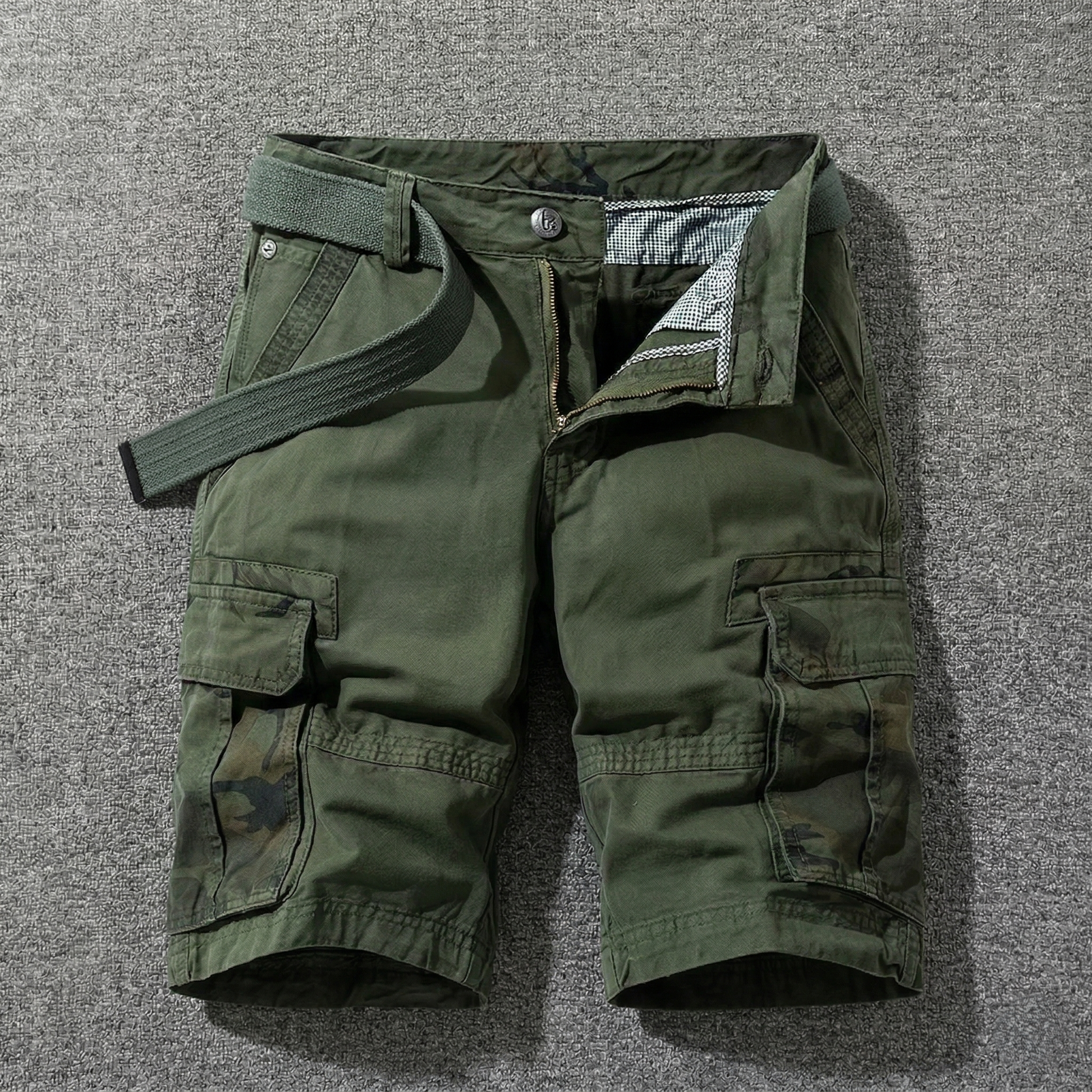 Varel | Pantaloni cargo corti con cintura