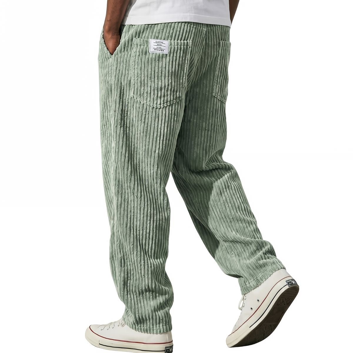 Varel | Pantaloni in velluto con vita elasticizzata
