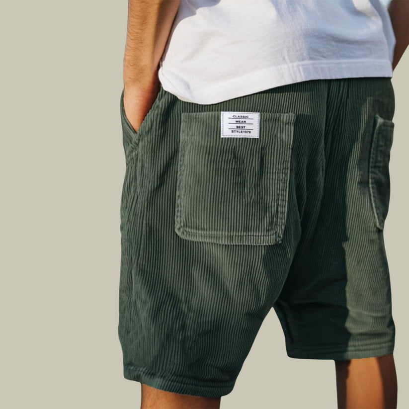 Varel | Pantaloncini in velluto con vita elasticizzata