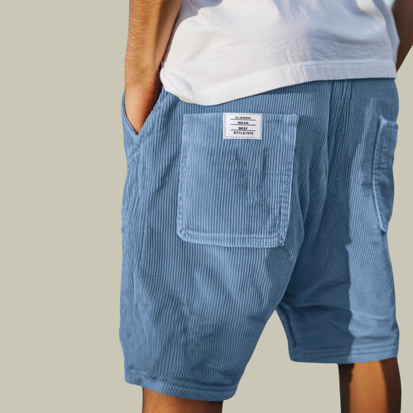 Varel | Pantaloncini in velluto con vita elasticizzata