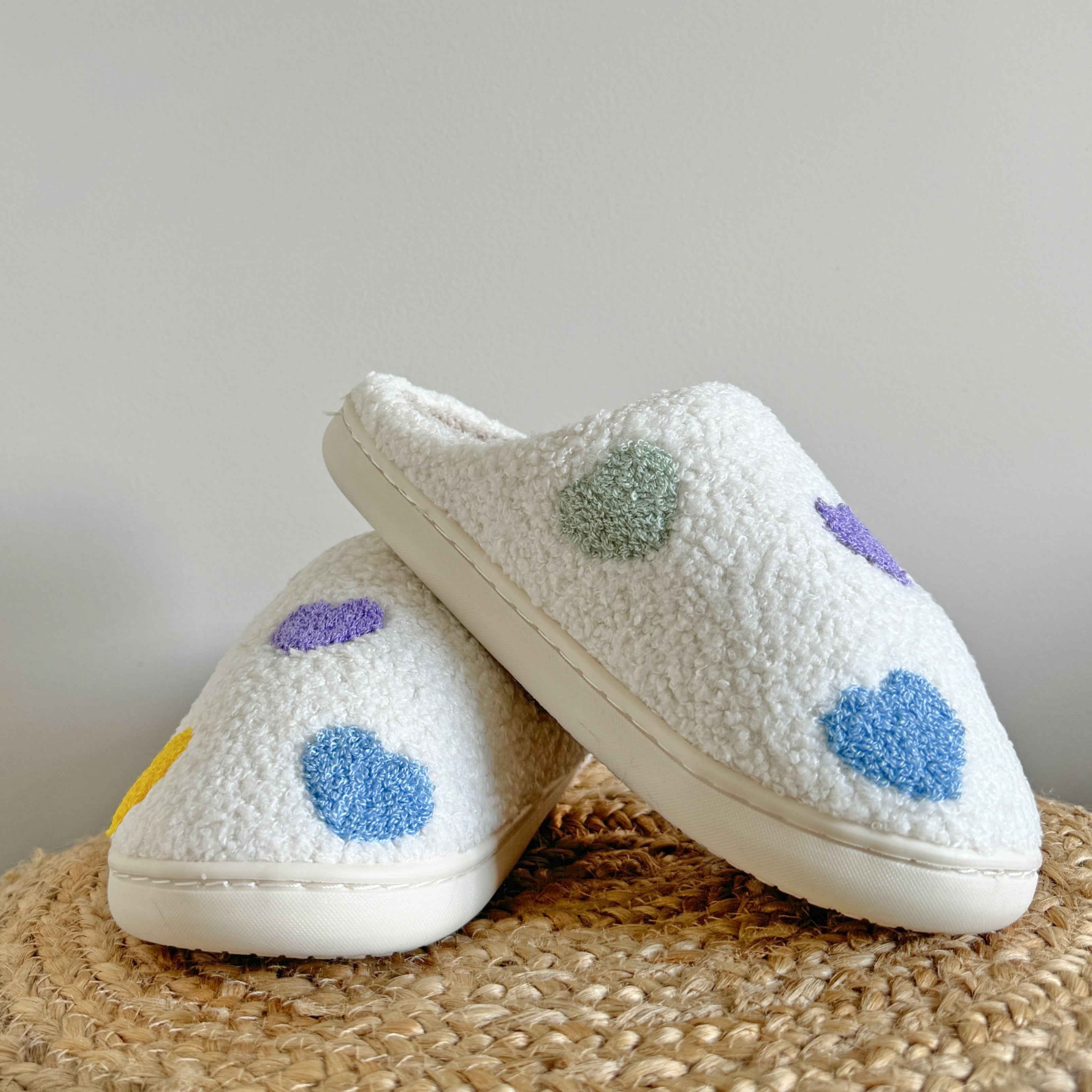 Varel | Pantofole Colorate a Forma di Cuore