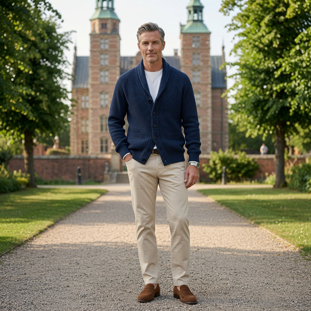 Varel | Cardigan a maniche lunghe con bottoni