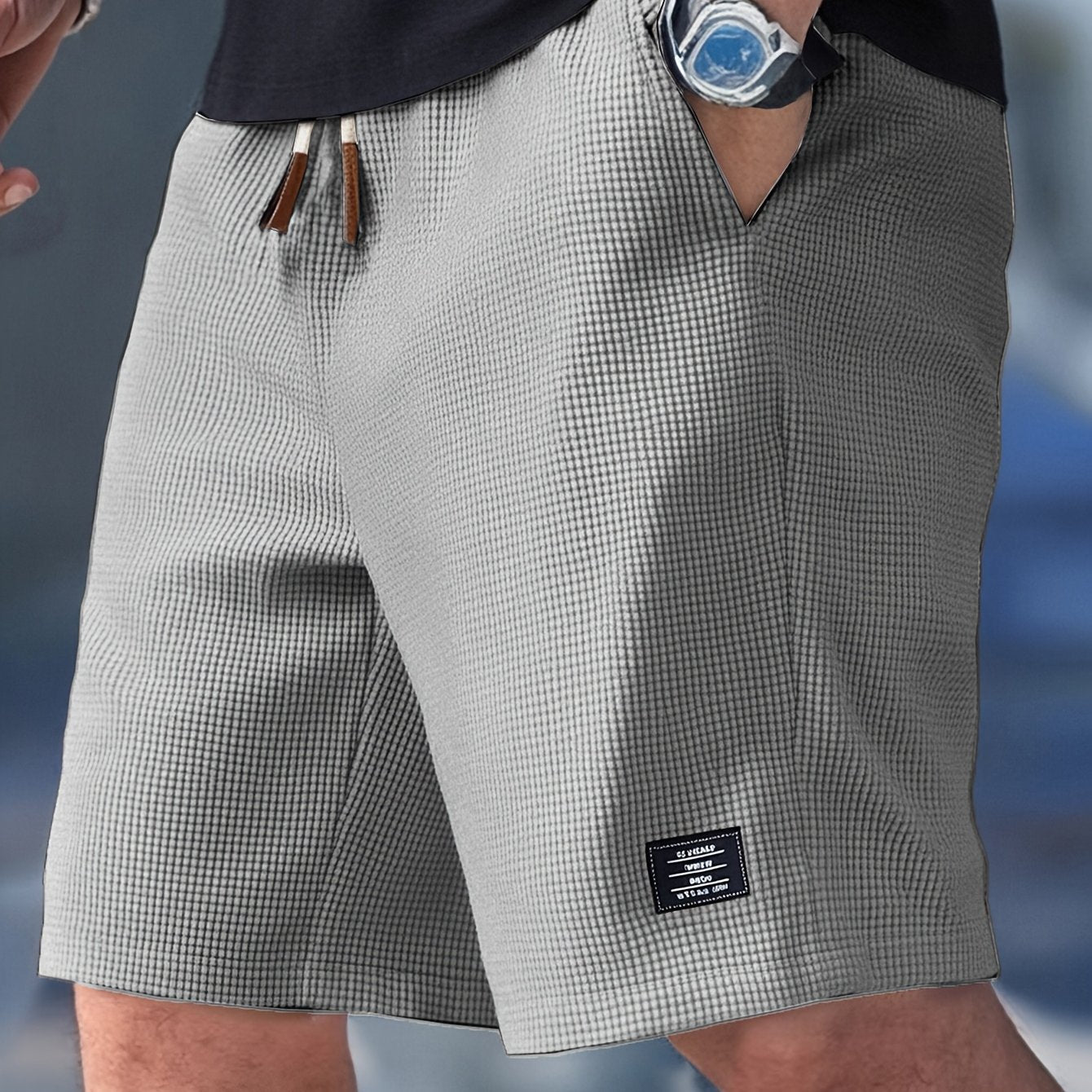 Varel | Pantaloni corti da uomo estivi comodi con vita elastica | 1+1 in omaggio
