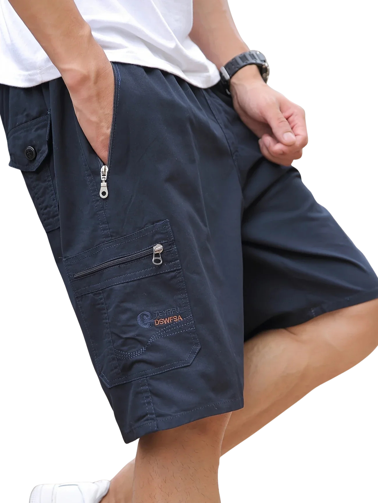 Varel | Pantaloni cargo corti leggeri con tasche