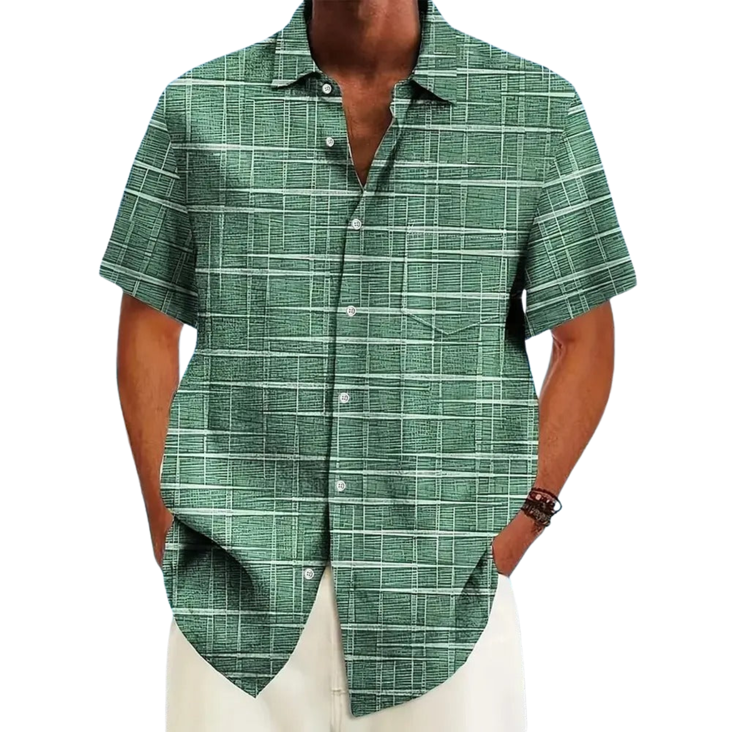 Varel | Camicia elegante a righe e quadri