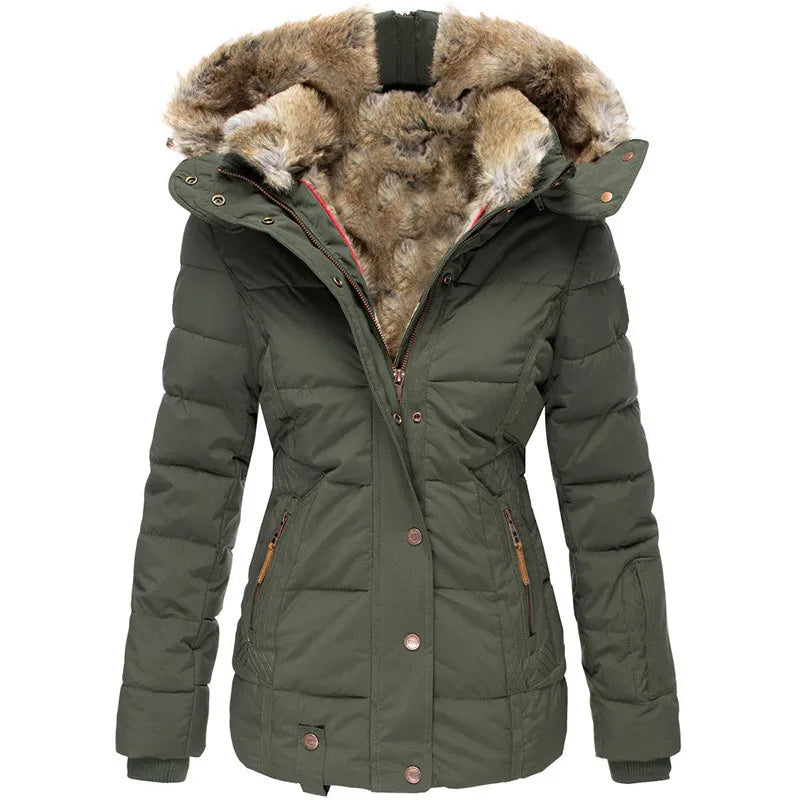 Varel | Cappotto invernale caldo con fodera in pelliccia