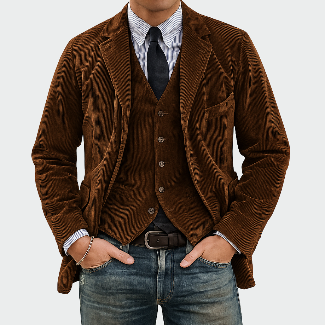 Varel | Blazer elegante da uomo con gilet