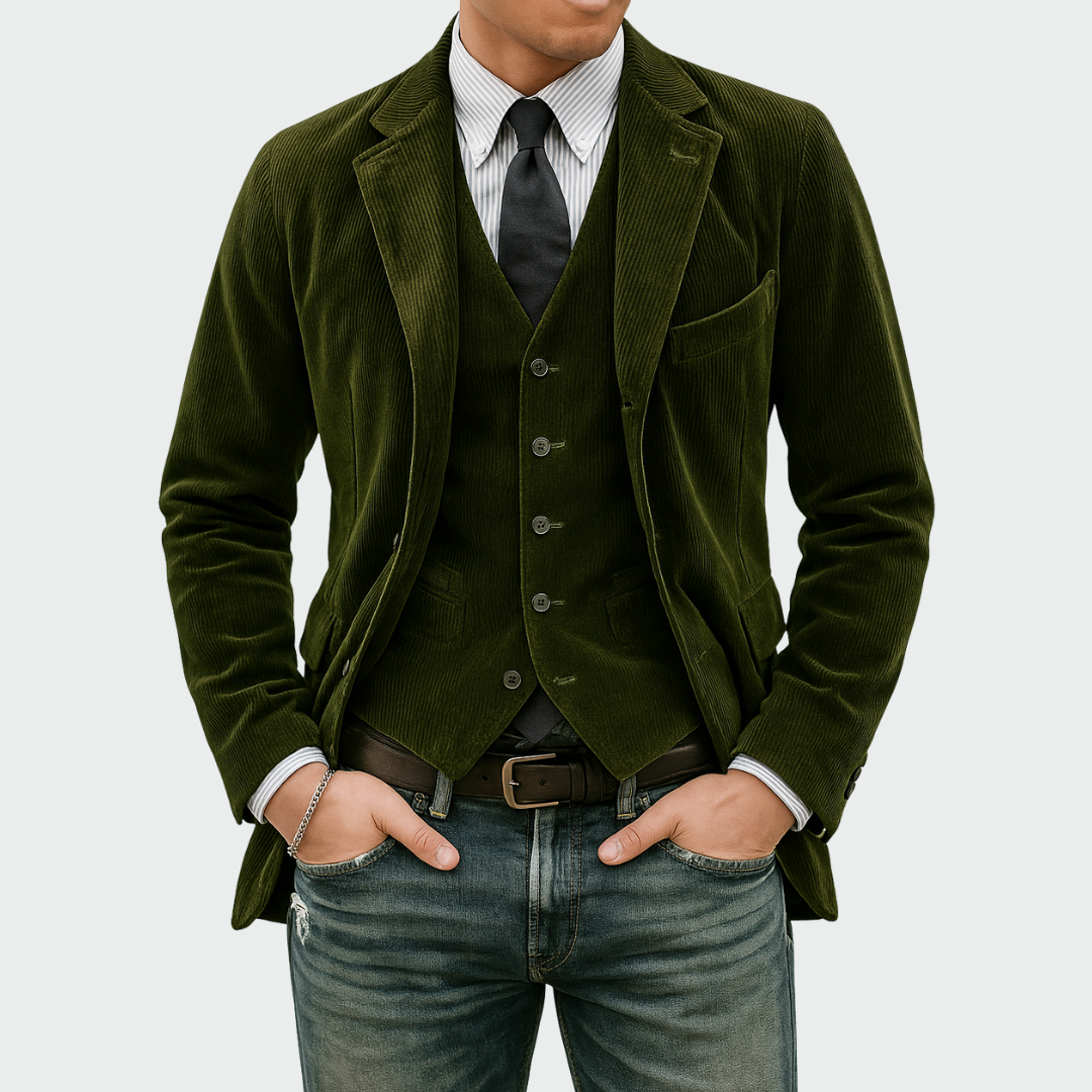 Varel | Blazer elegante da uomo con gilet