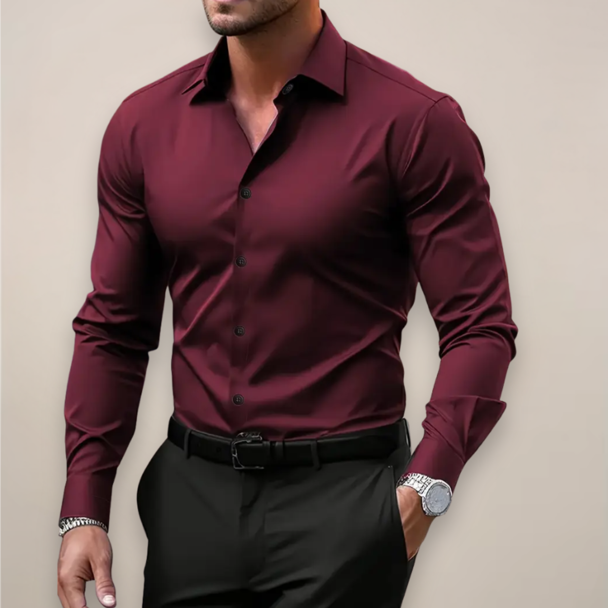 Varel | Camicia a maniche lunghe con bottoni