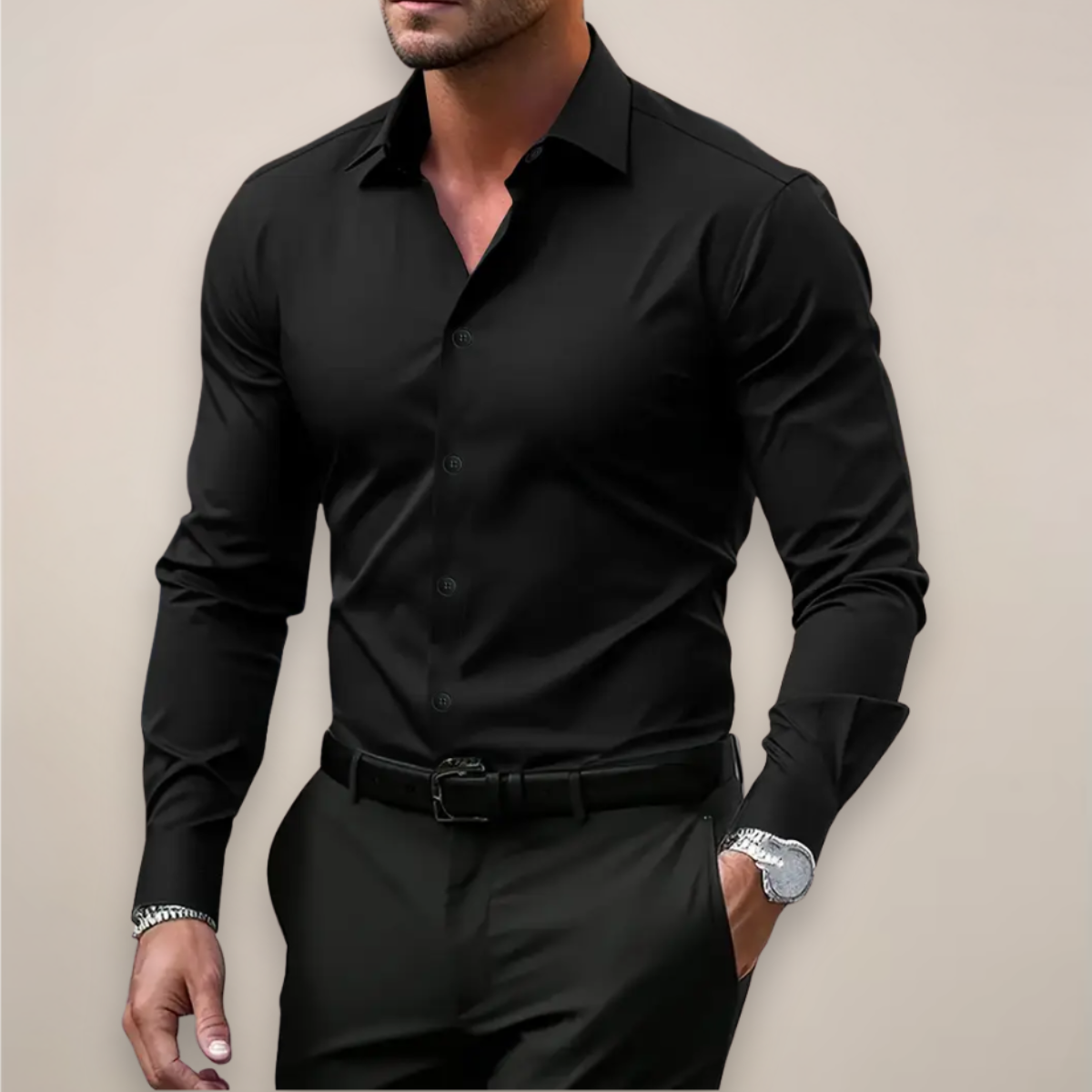Varel | Camicia a maniche lunghe con bottoni