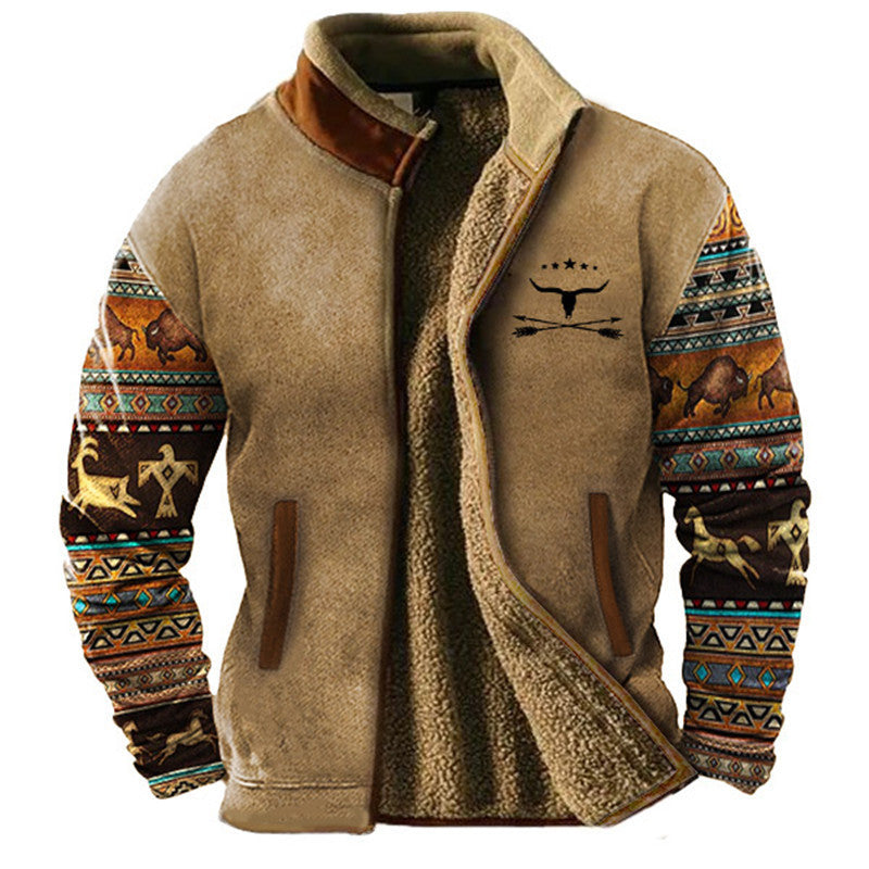 Varel | Giacca casual in pile da uomo