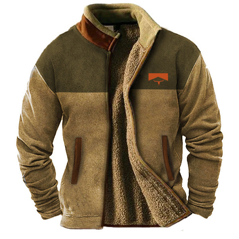 Varel | Giacca casual in pile da uomo