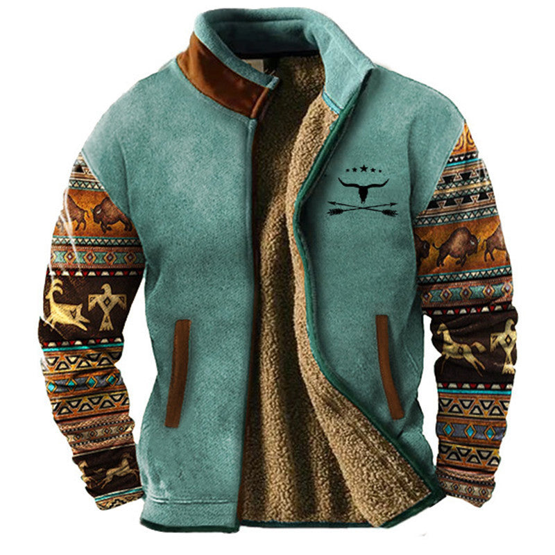 Varel | Giacca casual in pile da uomo