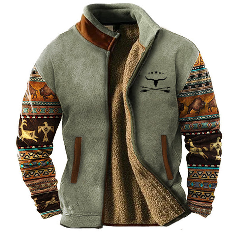 Varel | Giacca casual in pile da uomo