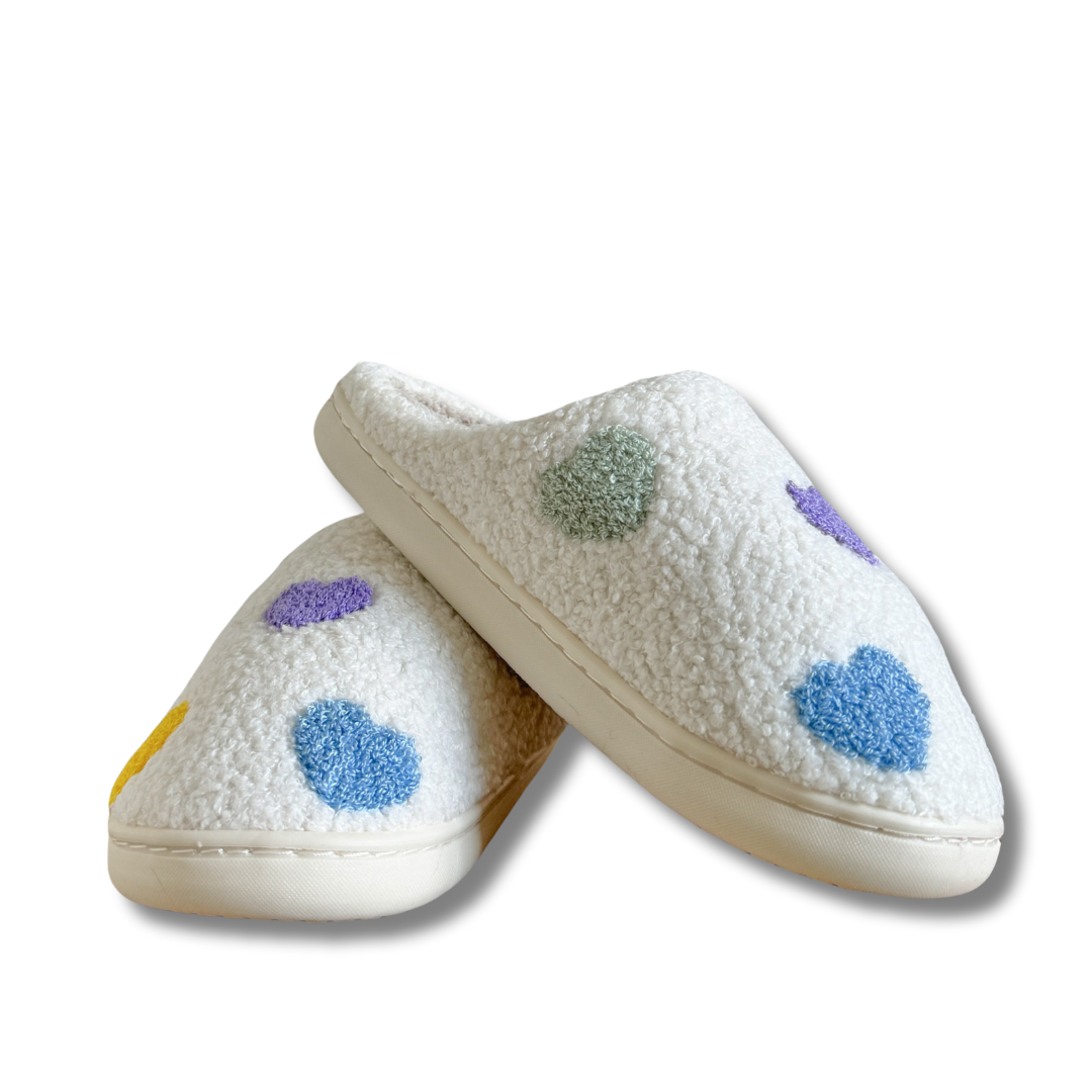 Varel | Pantofole Colorate a Forma di Cuore
