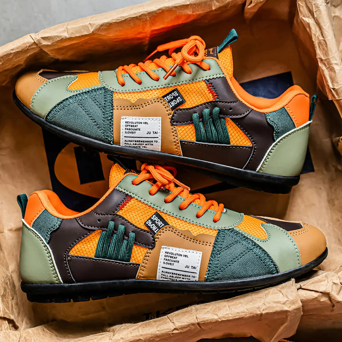 Varel | Sneakers rétro colorate