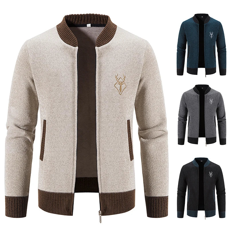 Varel | Gilet da uomo in maglia con dettaglio autunnale