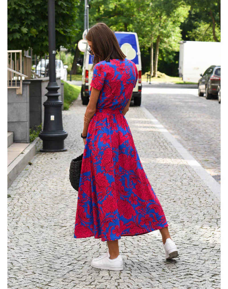 Varel | Abito elegante con scollatura a V e vestibilità modellante