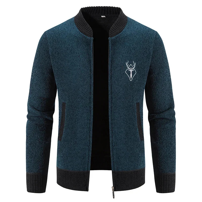 Varel | Gilet da uomo in maglia con dettaglio autunnale