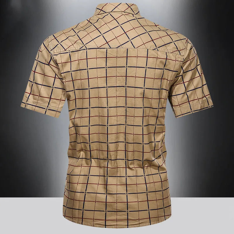 Varel | Camicia elegante a maniche corte a quadri