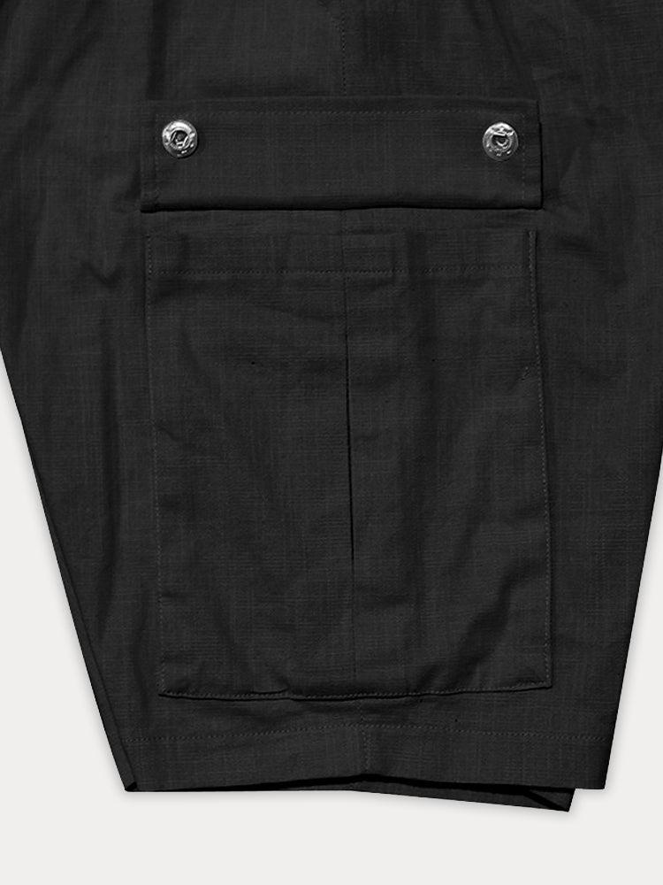 Varel | Pantaloni cargo corti in cotone essenziale