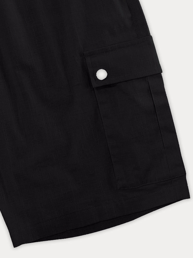 Varel | Pantaloni cargo corti in cotone essenziale