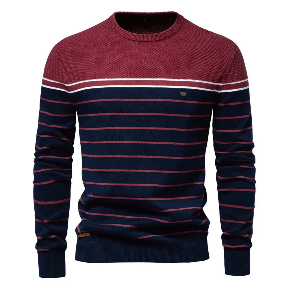Varel | T-shirt a maniche lunghe Modern Fit in cotone morbido